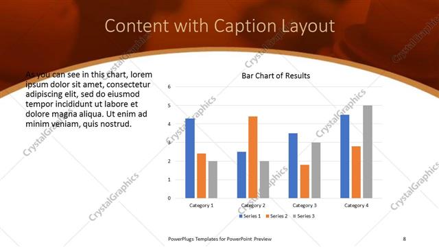 Content with Caption presentation slide layout