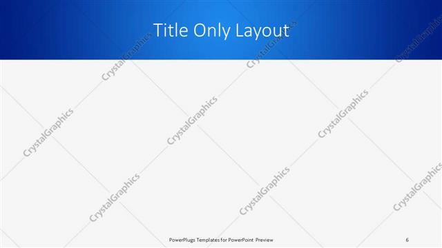 Title Only presentation slide layout