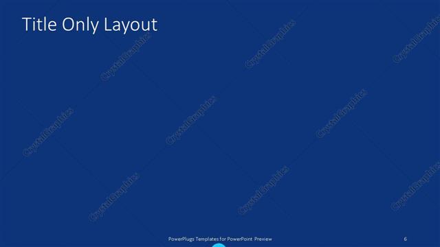 Title Only presentation slide layout