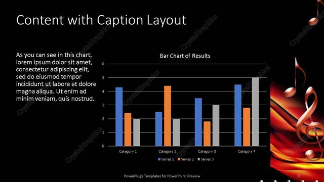 Content with Caption presentation slide layout