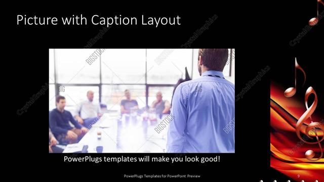 Picture with Caption presentation slide layout