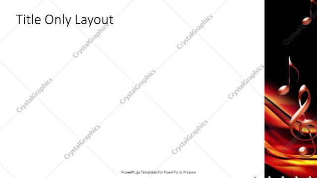 Title Only presentation slide layout