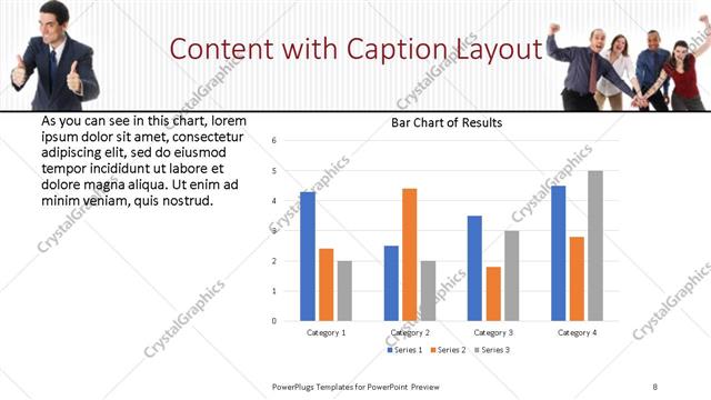 Content with Caption presentation slide layout