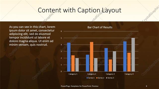 Content with Caption presentation slide layout