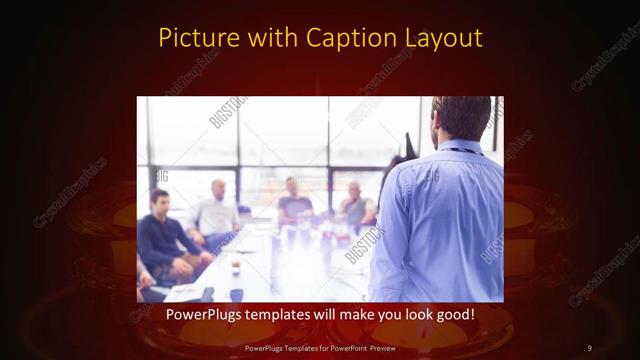 Picture with Caption presentation slide layout