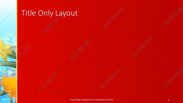 Title Only presentation slide layout