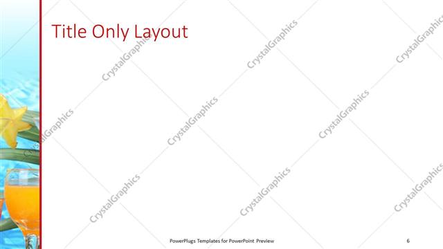 Title Only presentation slide layout