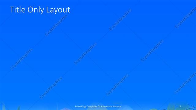 Title Only presentation slide layout