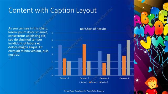 Content with Caption presentation slide layout