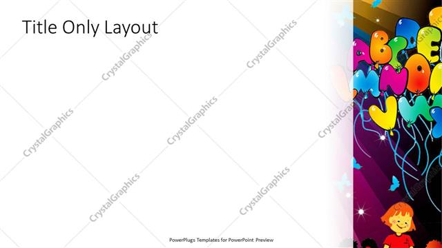 Title Only presentation slide layout