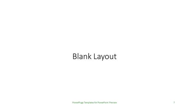 Blank presentation slide layout