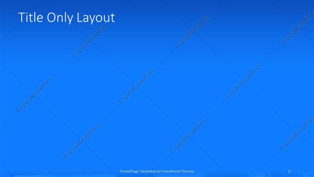 Title Only presentation slide layout