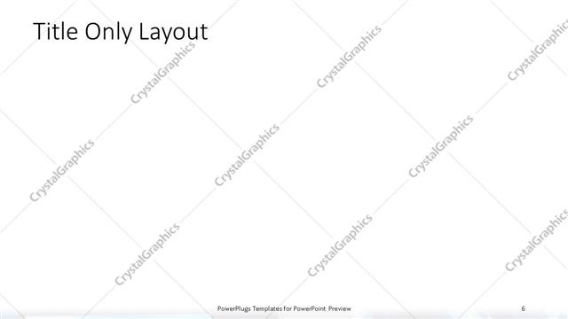 Title Only presentation slide layout