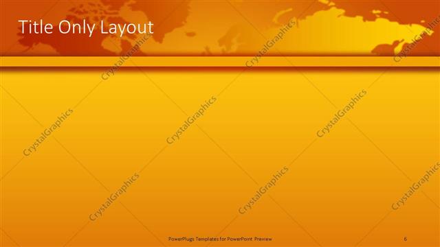 Title Only presentation slide layout