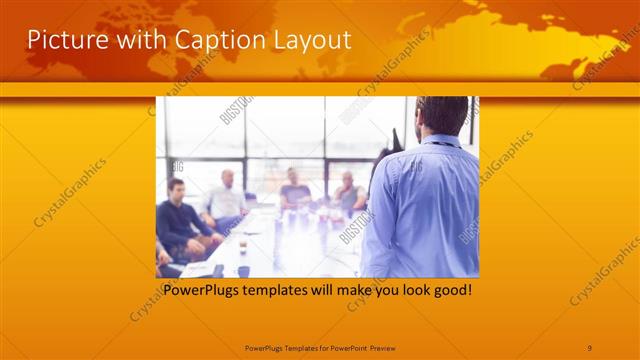 Picture with Caption presentation slide layout