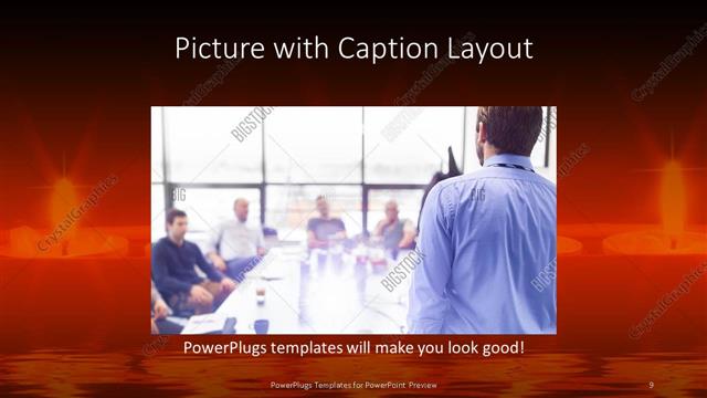 Picture with Caption presentation slide layout