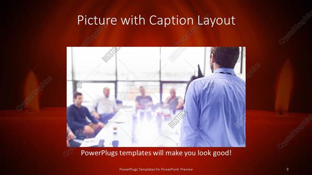 Picture with Caption presentation slide layout