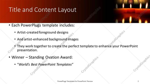 Title and Content presentation slide layout