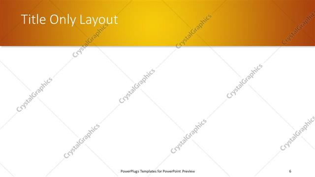 Title Only presentation slide layout