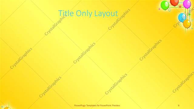 Title Only presentation slide layout