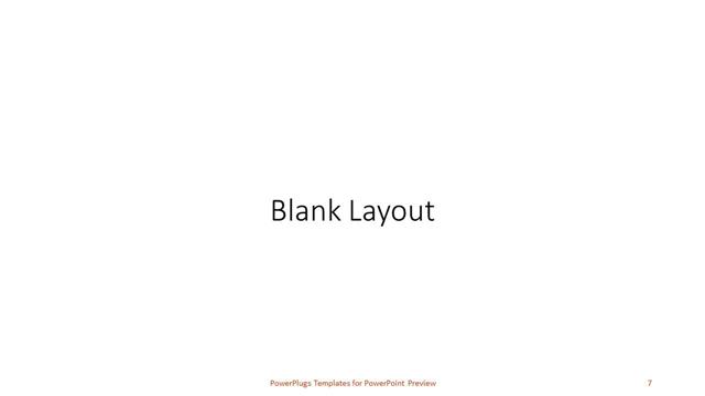 Blank presentation slide layout