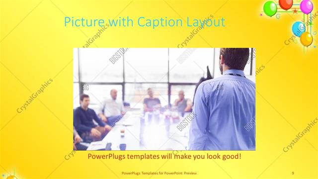 Picture with Caption presentation slide layout