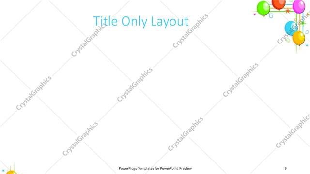 Title Only presentation slide layout