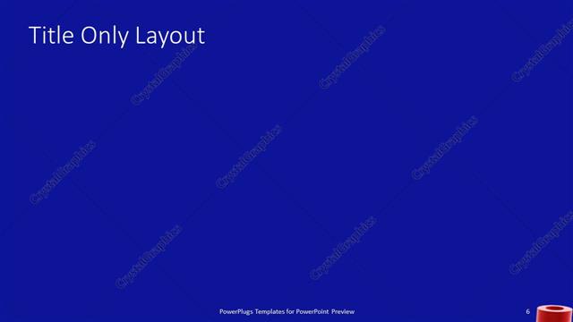 Title Only presentation slide layout