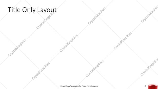 Title Only presentation slide layout