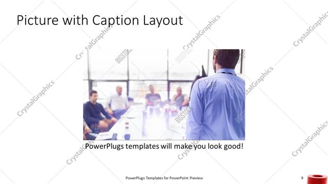 Picture with Caption presentation slide layout
