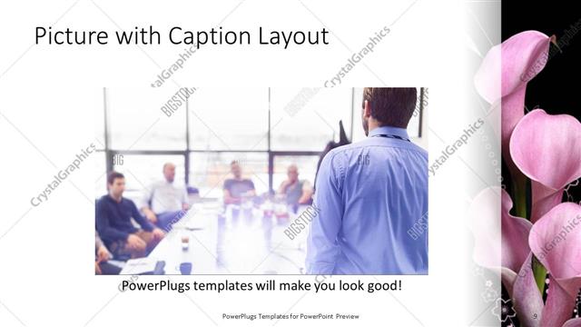 Picture with Caption presentation slide layout