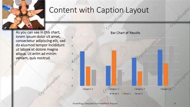 Content with Caption presentation slide layout