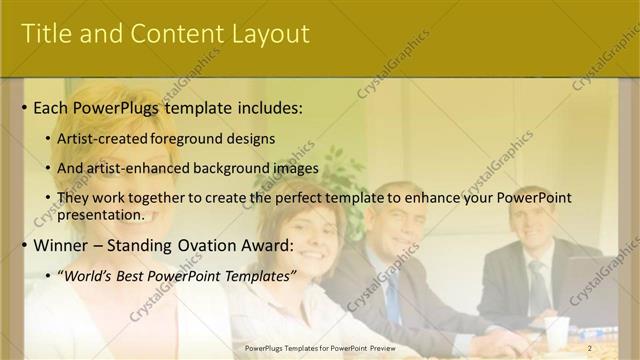 Title and Content presentation slide layout