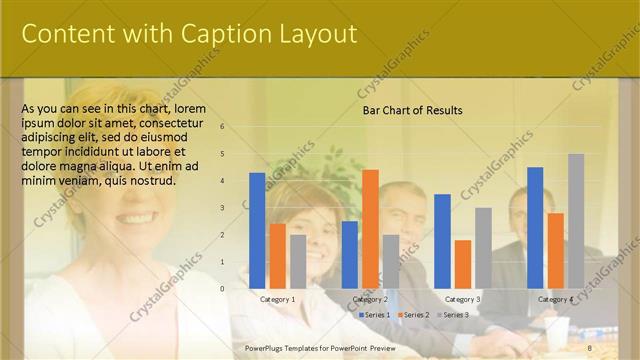 Content with Caption presentation slide layout