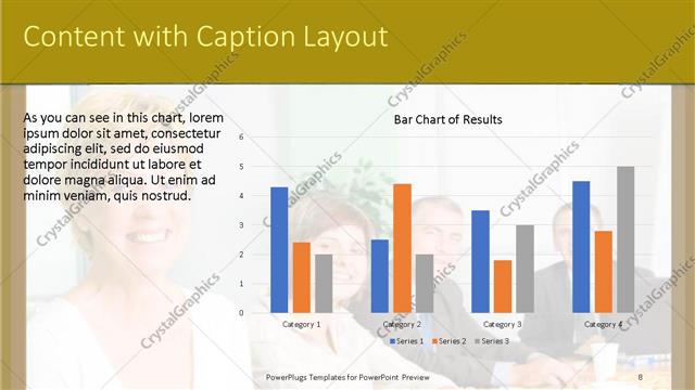 Content with Caption presentation slide layout