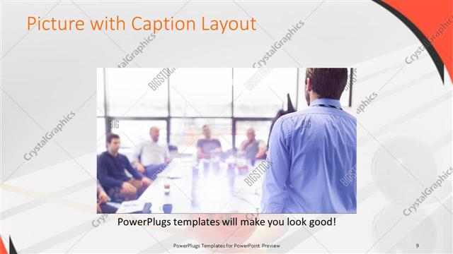 Picture with Caption presentation slide layout