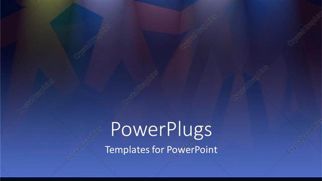  Presentation with stage lights - Five rays of stage lights shinning with a colorful background