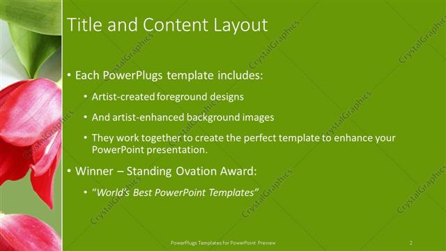 Title and Content presentation slide layout