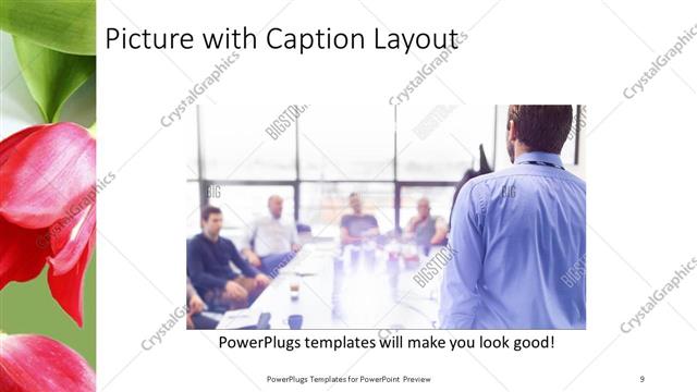 Picture with Caption presentation slide layout