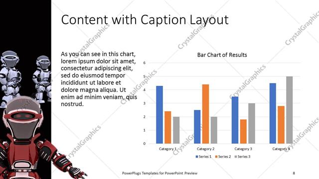 Content with Caption presentation slide layout