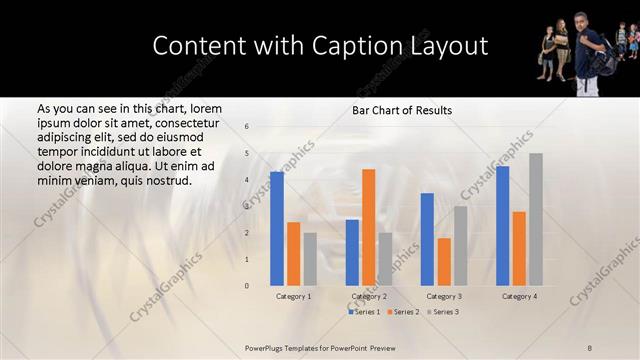 Content with Caption presentation slide layout