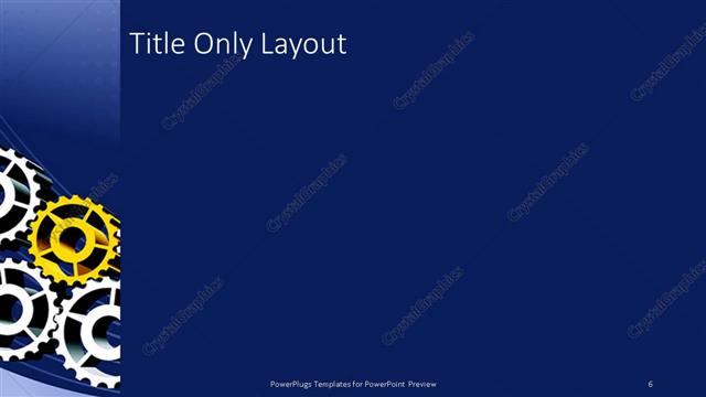 Title Only presentation slide layout