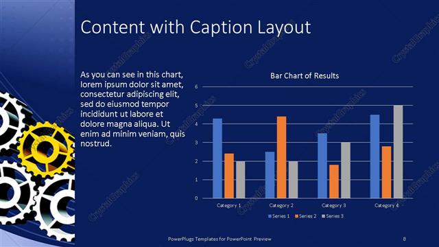 Content with Caption presentation slide layout