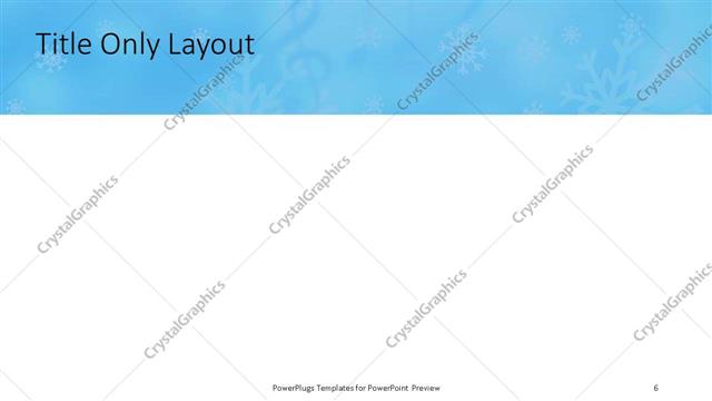 Title Only presentation slide layout