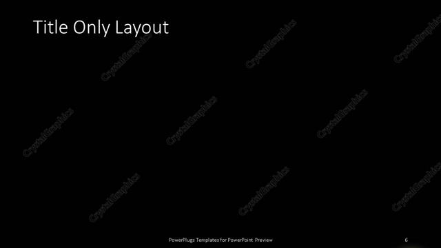 Title Only presentation slide layout