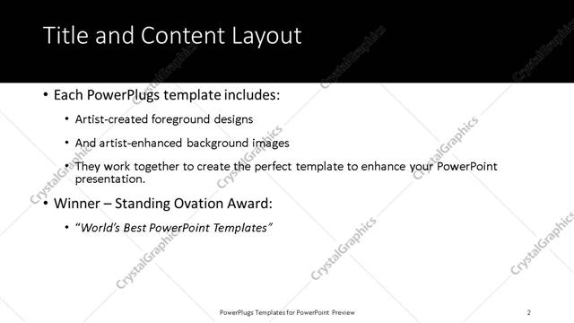 Title and Content presentation slide layout