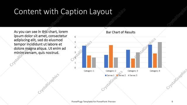 Content with Caption presentation slide layout