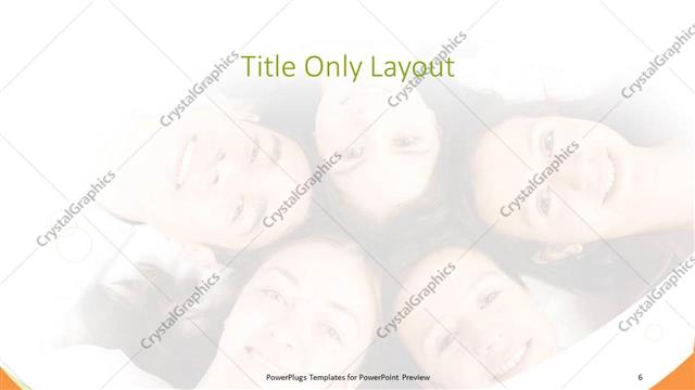 Title Only presentation slide layout