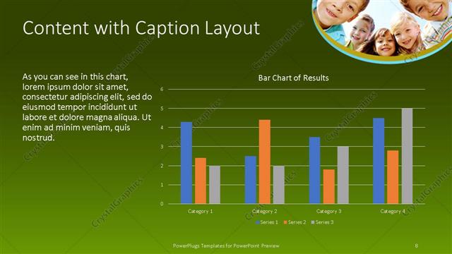 Content with Caption presentation slide layout
