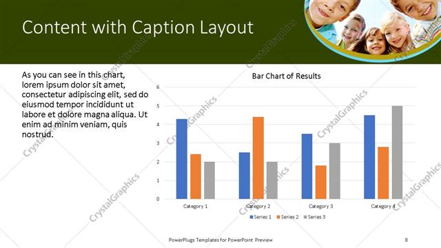 Content with Caption presentation slide layout